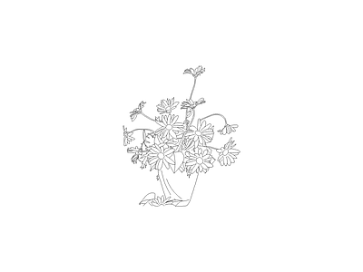 花 详细分类平面立面图块