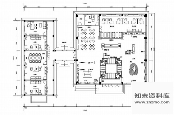 施工图南京自然风景区典雅中式游客服务中心装修施工图含效果图