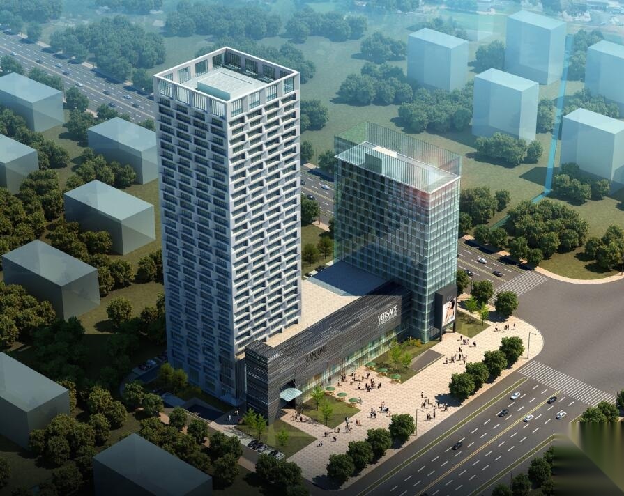 [江苏]某城市新城建设大厦项目方案文本（包含PDF+CAD+5... 景观 规划设计
