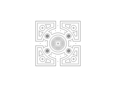 雕塑装饰构件 平立面图图块平面图块