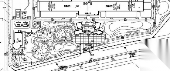 某工厂景观绿化施工图 工业园区景观