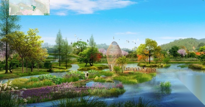 [深圳]山林湿地生态恢复综合公园景观规划设计方案 湿地公园