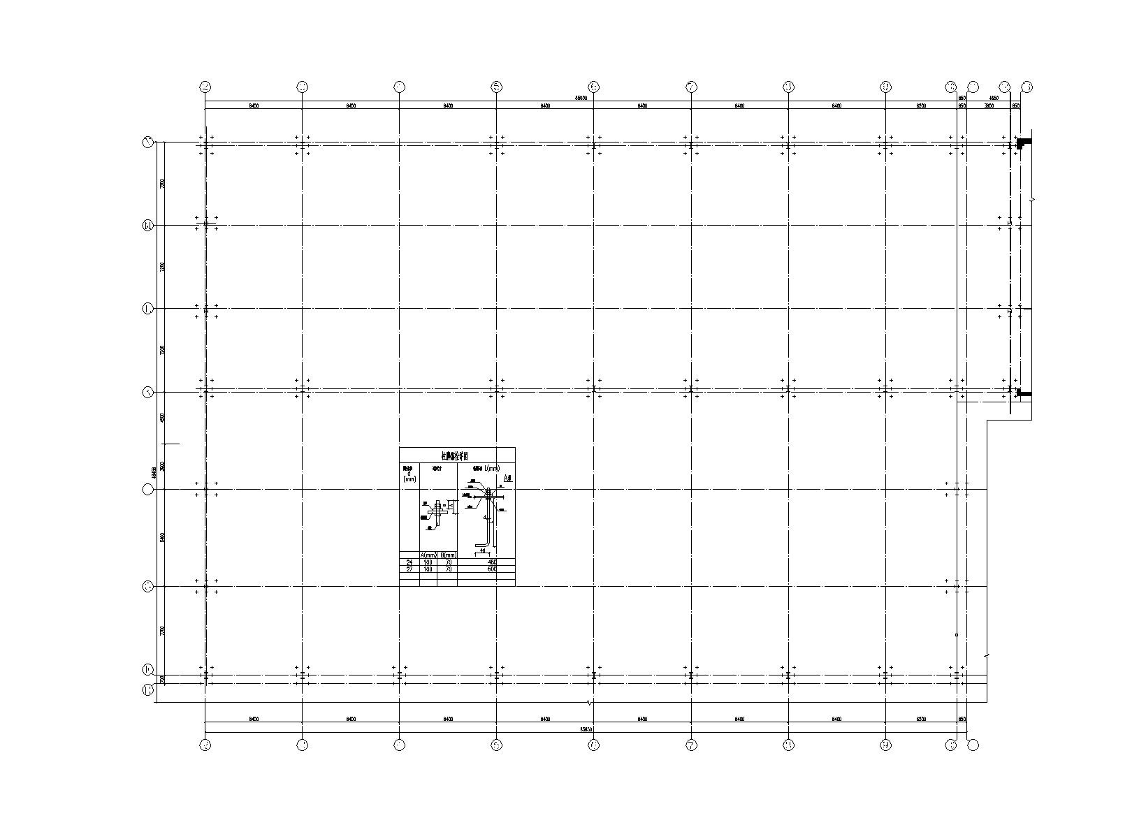 [宝鸡]原钢框架结构影视放映厅新加钢加层施工图 抗震加固结构