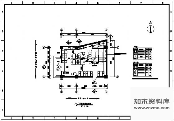 施工图大娘水饺九江店装饰方案图