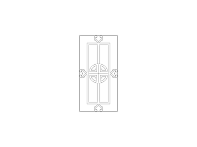 内门系统 中式家具图块