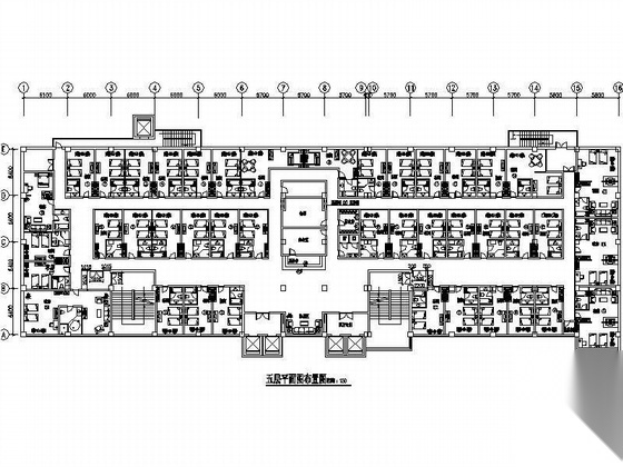 休闲酒店五、六层装修施工图