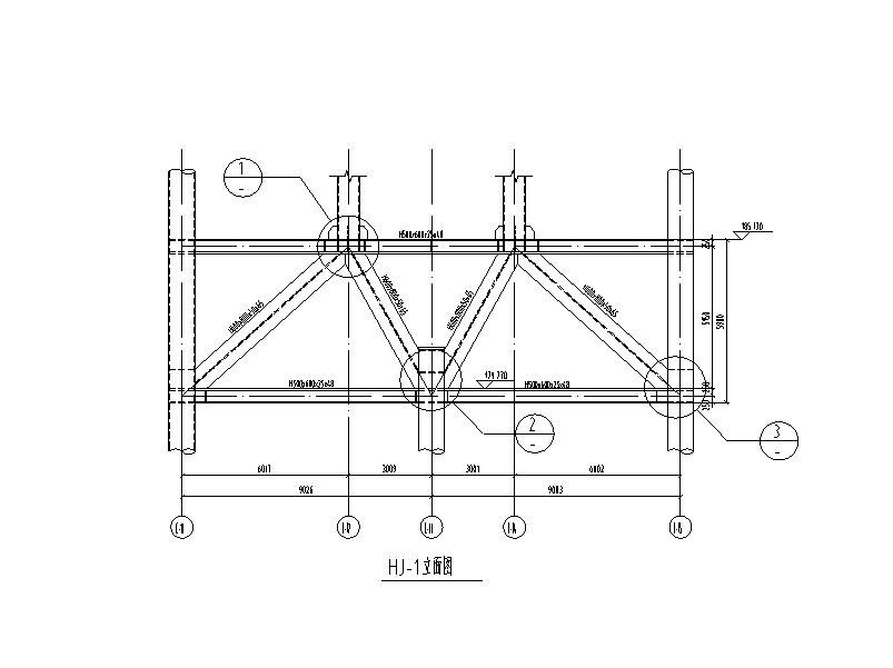 钢桁架详图CAD 节点
