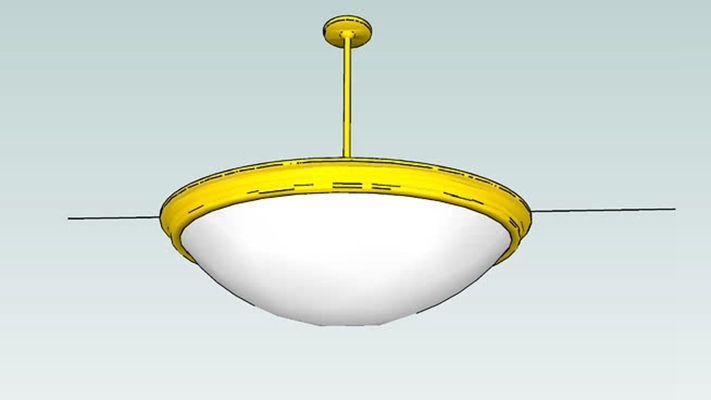 吊灯 草图大师模型