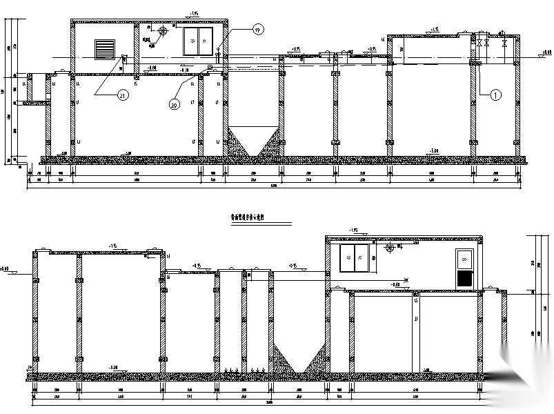 [海南]某果汁加工厂污水处理站安装施工图设计（CAD）