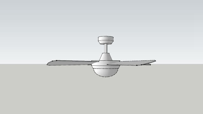 电风扇吊扇 草图大师模型