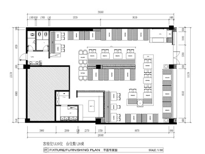 福建碳悦碳烤吧餐厅施工图+效果图