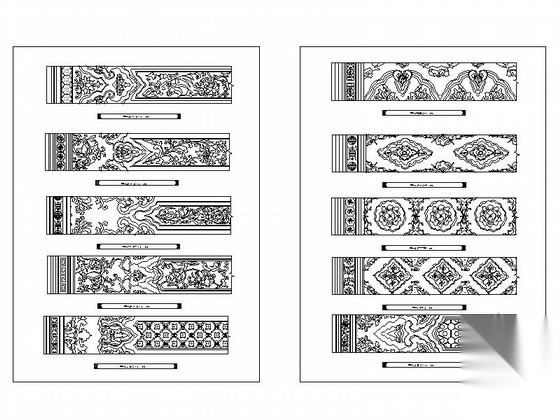 中式风格大型CAD图块下载
