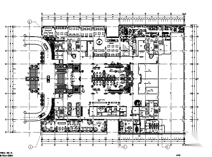 [重庆]五星级大酒店装饰设计施工图（附效果图）