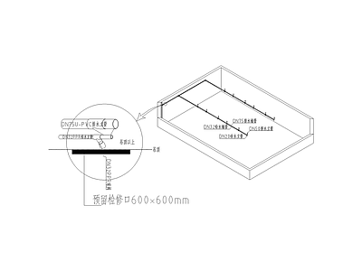 动态块 系列给排水管示意图