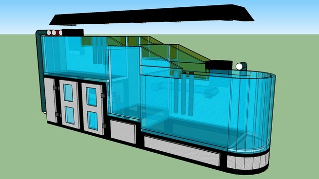 三水族馆河流设置 垃圾箱 显示器 监视器 活页簿