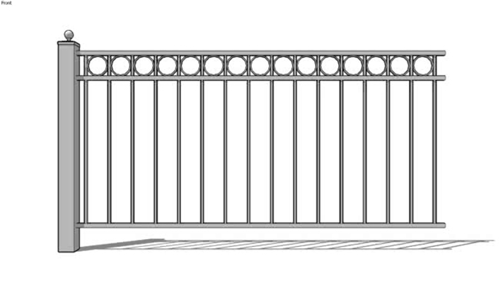 栅栏 草图大师模型