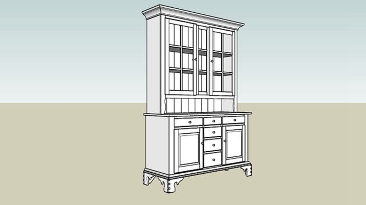 厨房壁柜 草图大师模型