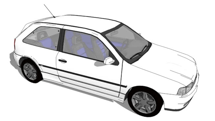 汽车 草图大师模型