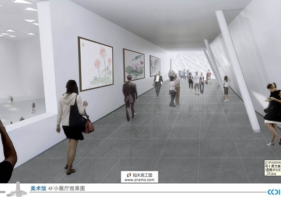 济南市美术馆三馆工程 立面图 立面施工图 艺术馆