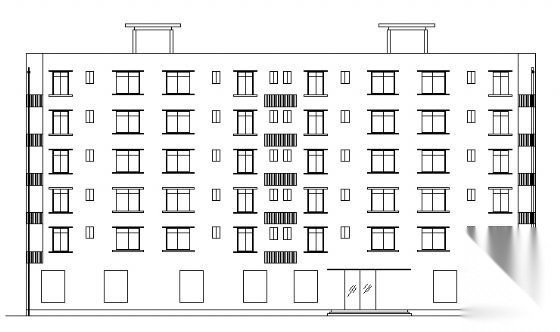 某市六层商住楼建筑施工图