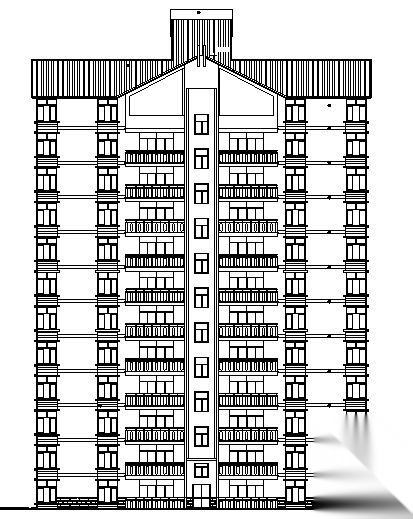 宜宾某小区2号住宅楼建筑结构施工图