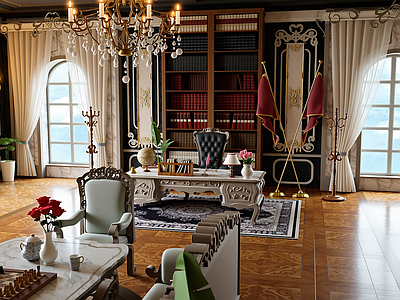 欧式书房