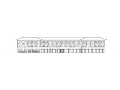 三层养老院建筑方案图（CAD） 疗养院