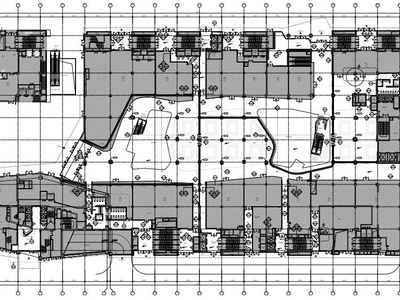 北京路劲世界城三期商场及办公大堂全套CAD 商场