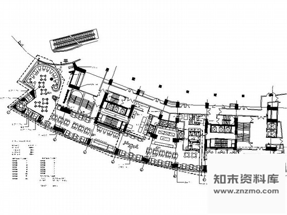 施工图北京超大型时尚精致小火锅室内施工图含效果图