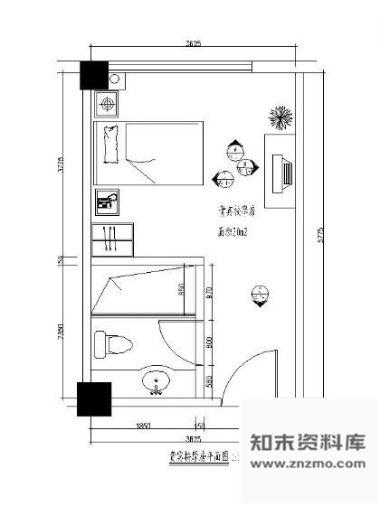 图块/节点贵宾按摩房平面图