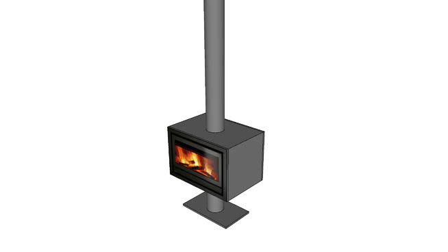 lareira dupla脸isolada fireplace -独立 台灯 火炉 扬声器 收音机 炊具