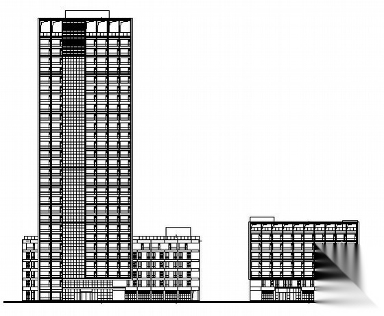 某二十七层办公楼建筑方案图