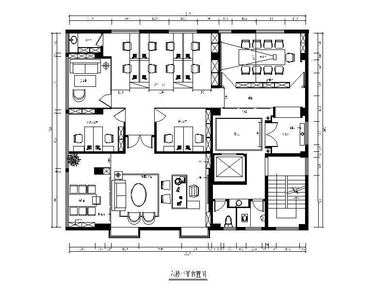 [福建]混搭风格典当行办公楼设计CAD施工图（含效果图）