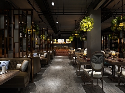 工业风餐饮店