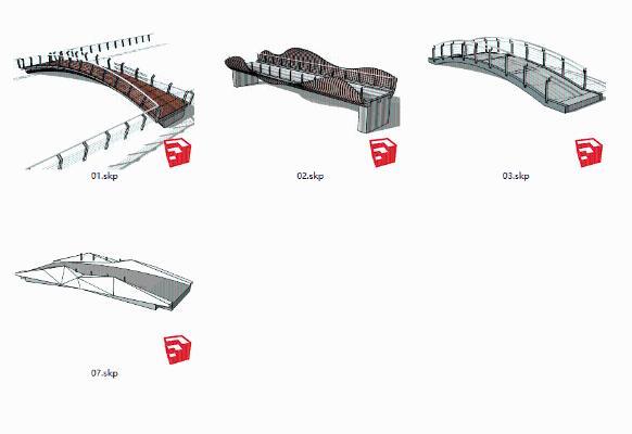 现代风格桥 多款精品