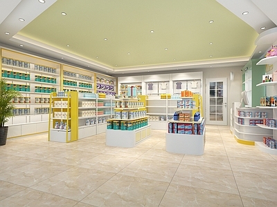 现代孕婴用品店 奶粉店 母婴店 孕婴收银台