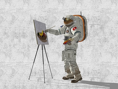 人物 NASA 航天员 绘画 宇航服