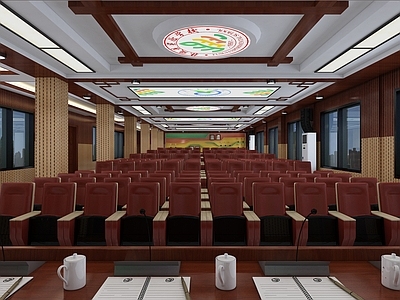 现代学校礼堂 会议厅