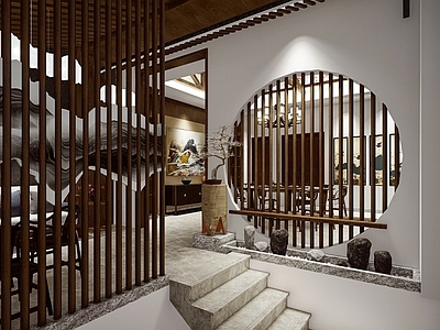 中式茶店 三层改造