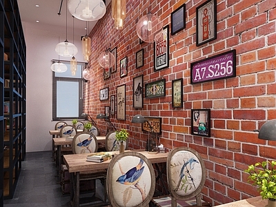 工业风幼儿园老师休闲餐厅