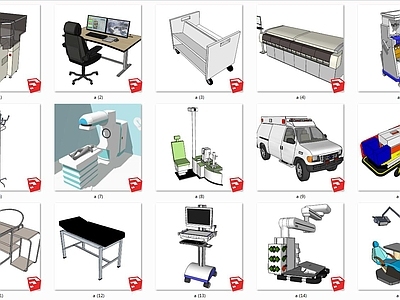 呼吸机  吸氧机  担架  手术台 CT机 X光机 医疗器材组合