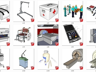 呼吸机  吸氧机  担架  手术台 CT机 X光机 医疗器材组合