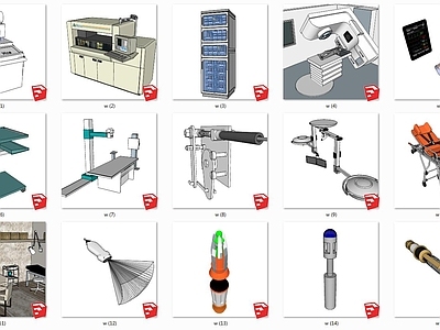 呼吸机  吸氧机  担架  手术台 CT机 X光机 医疗器材组合