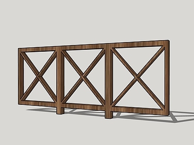 木质栏杆围栏
