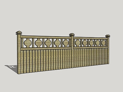 木质栏杆围栏
