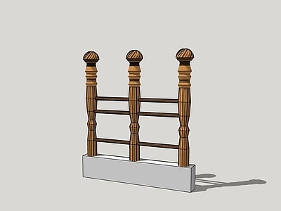 木质栏杆围栏