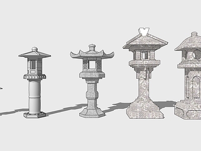 仿古中式日式庭院景观石灯笼草坪灯灯柱