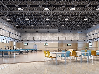 现代工业员工自助餐厅