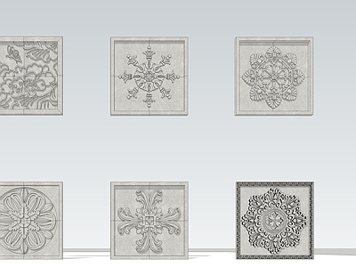 现代风格雕花 墙面雕花 石雕 地面拼花