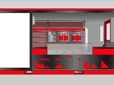 工业风格集装箱 烤串店 街边快餐 快餐车